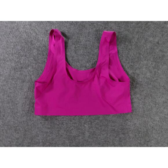 Victorias Secret Sports Bra Womens Small Pink Scoop Neck Active Minimalist - Picture 7 of 8